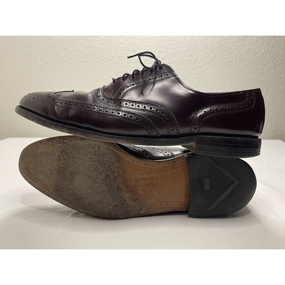 Men\'s Allen Edmonds Lloyd Wingtip Oxford Shoes Size 13 Burgundy 76082 0697 main image 14